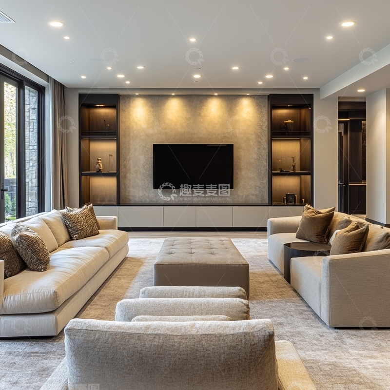 高清大图下载【趣麦麦图】现代简约客厅设计