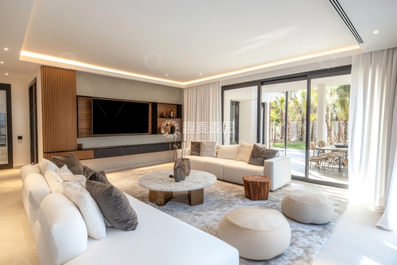 高清大图下载【趣麦麦图】现代简约客厅设计