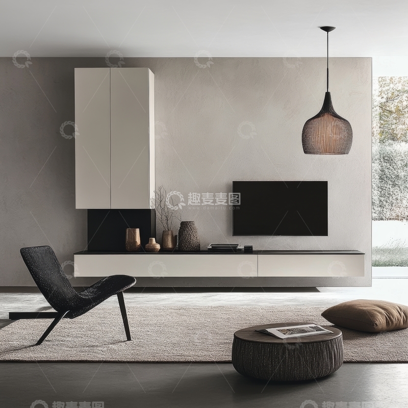 高清大图下载【趣麦麦图】现代简约客厅设计