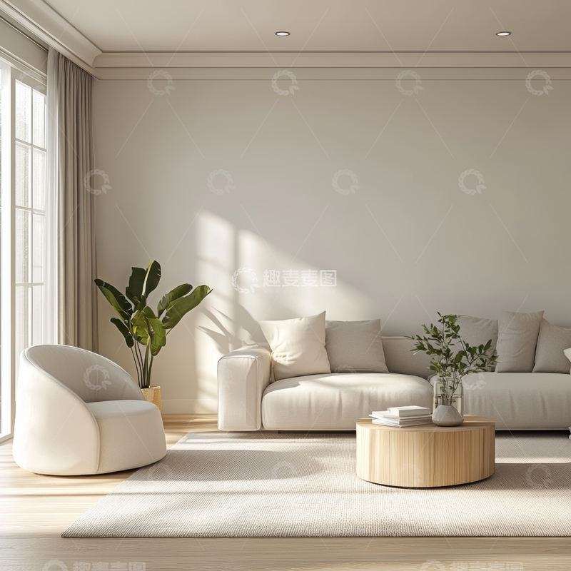 高清大图下载【趣麦麦图】现代简约客厅设计