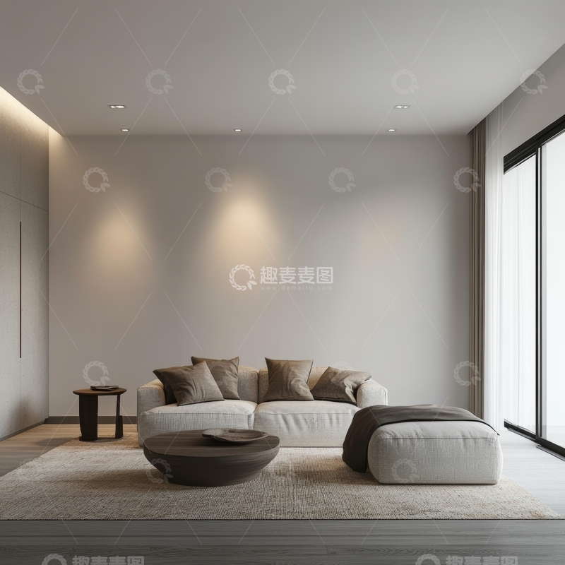 高清大图下载【趣麦麦图】现代简约客厅设计