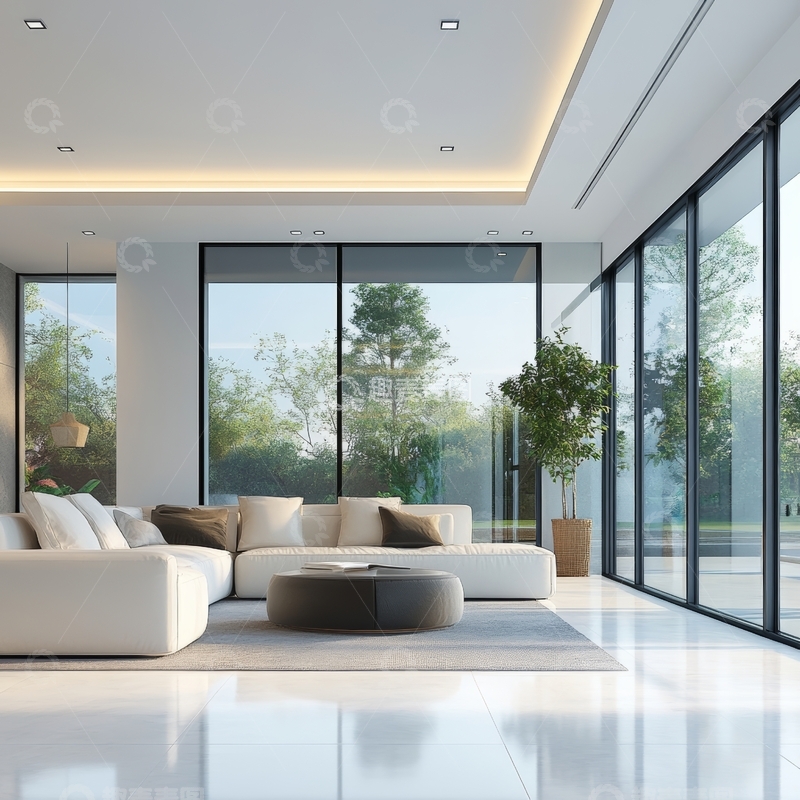 高清大图下载【趣麦麦图】现代简约客厅设计