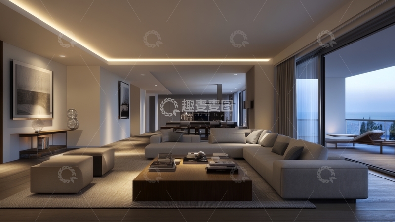 高清大图下载【趣麦麦图】现代简约客厅设计