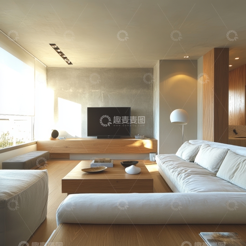 高清大图下载【趣麦麦图】现代简约客厅设计