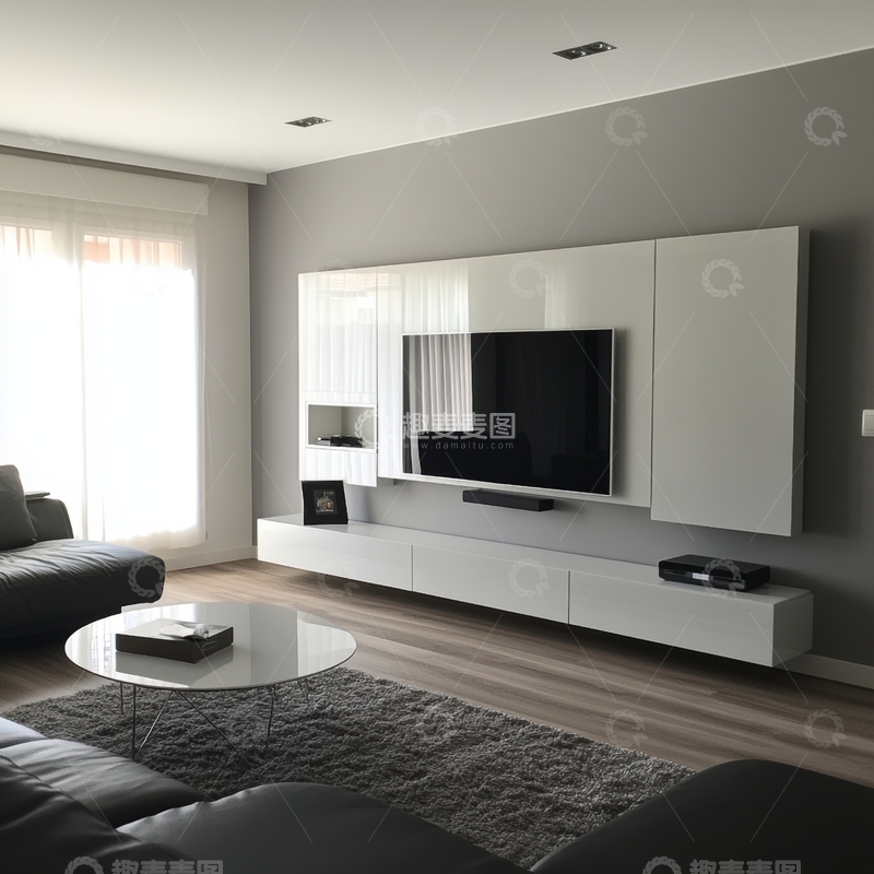 高清大图下载【趣麦麦图】现代简约客厅设计
