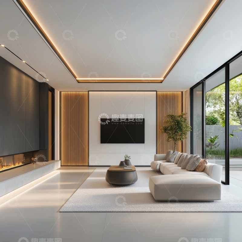高清大图下载【趣麦麦图】现代简约客厅设计