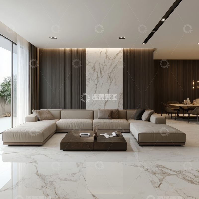 高清大图下载【趣麦麦图】现代简约客厅设计