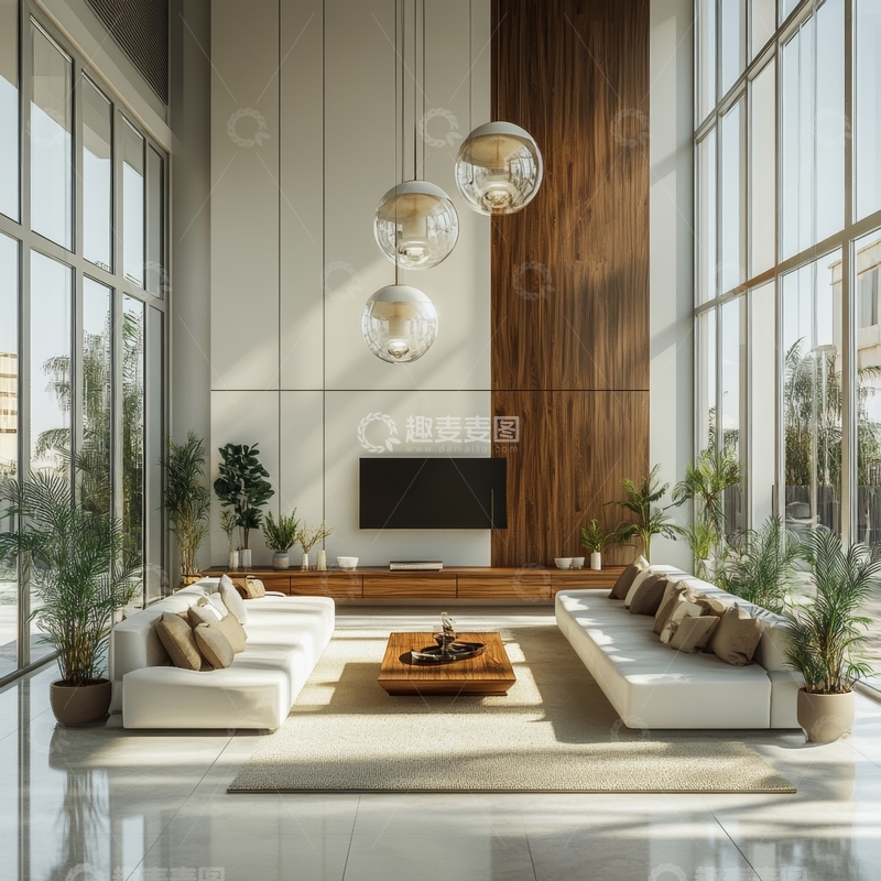 高清大图下载【趣麦麦图】现代简约客厅设计