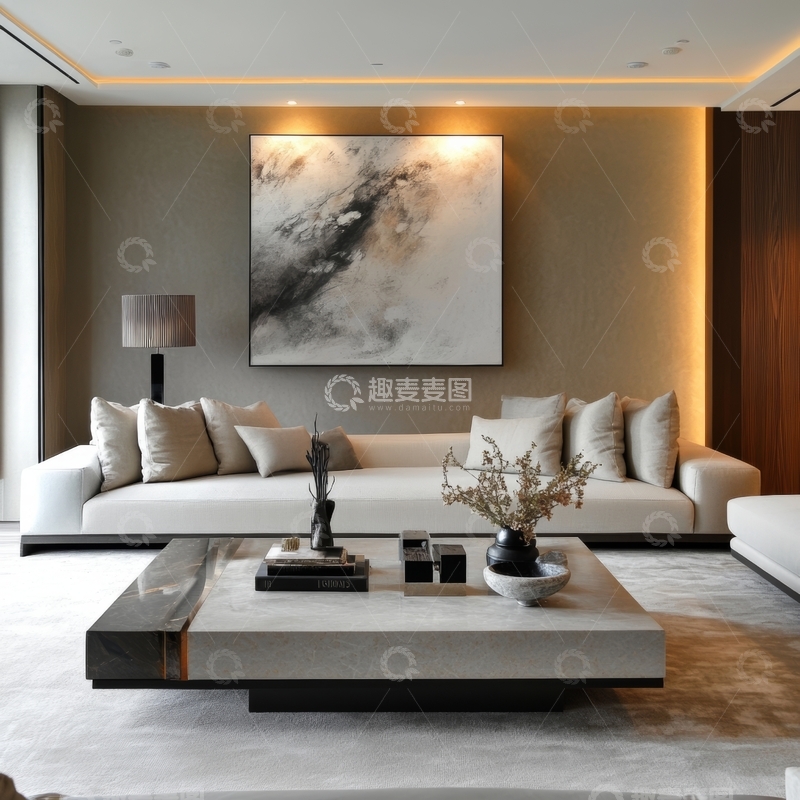 高清大图下载【趣麦麦图】现代简约客厅设计