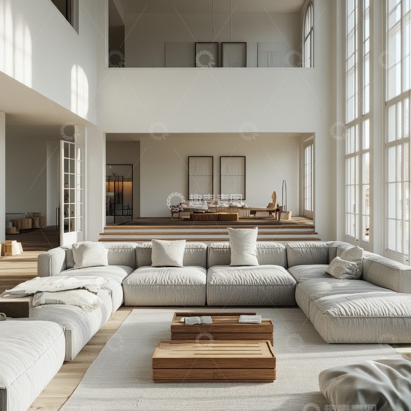 高清大图下载【趣麦麦图】现代简约客厅设计
