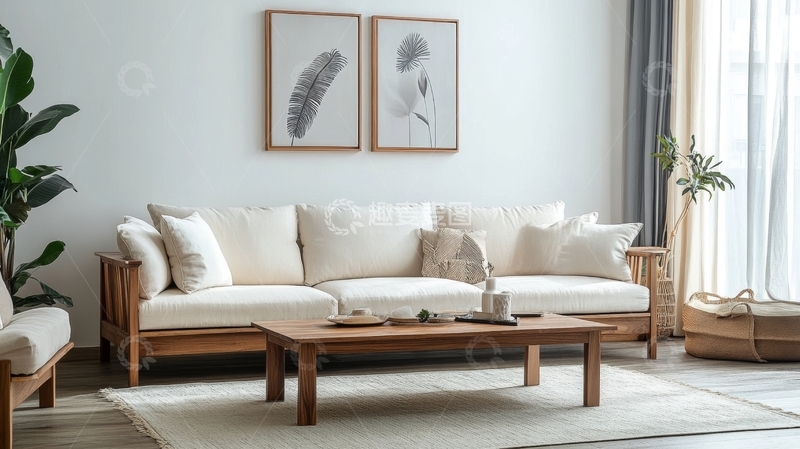 高清大图下载【趣麦麦图】简约现代客厅布置