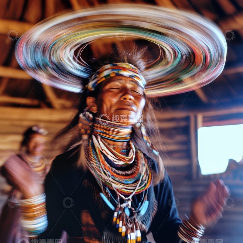 高清大图下载【趣麦麦图】传统服饰女子旋转头饰