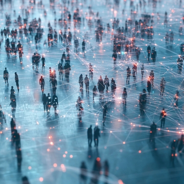 人群网络连接图