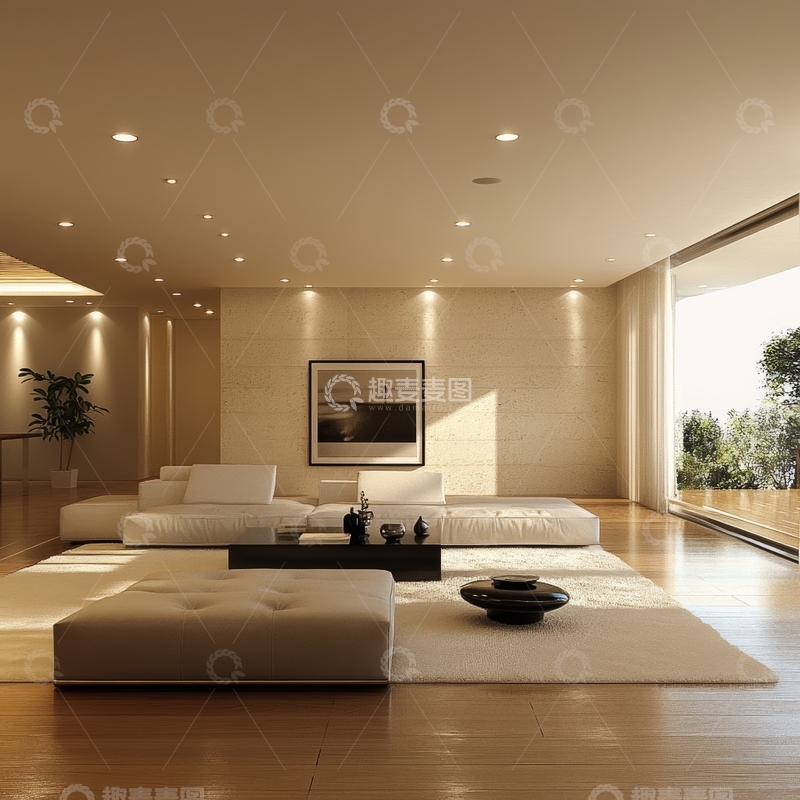 高清大图下载【趣麦麦图】现代简约客厅设计