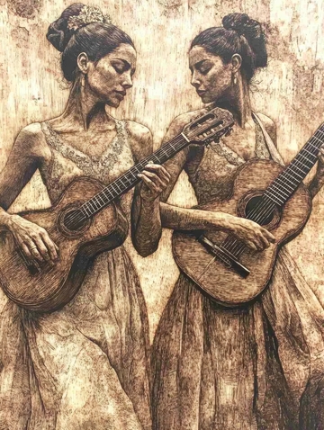 双人吉他演奏者