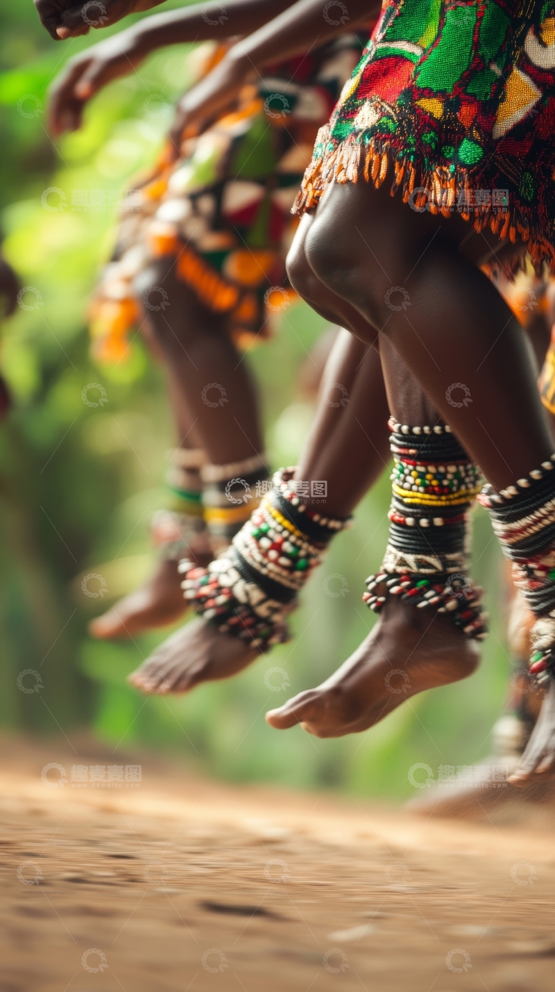 高清大图下载【趣麦麦图】非洲舞蹈者的跳跃瞬间