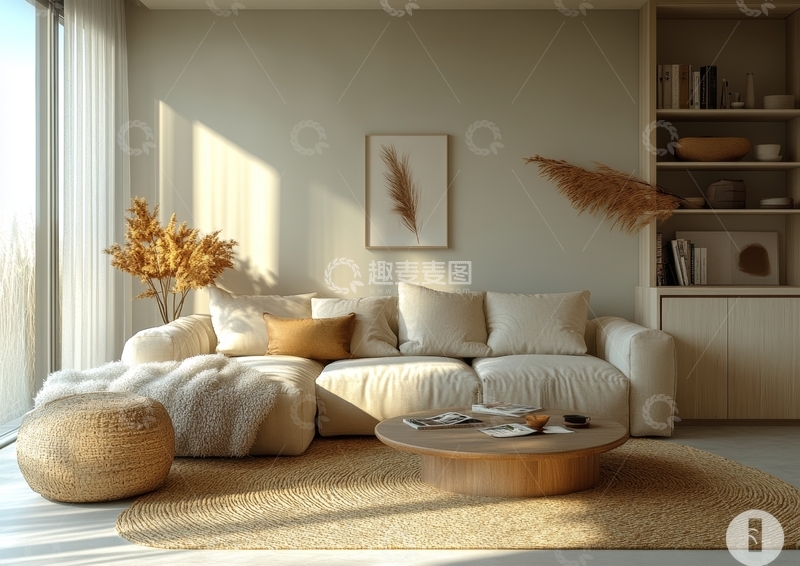 高清大图下载【趣麦麦图】现代简约客厅布置