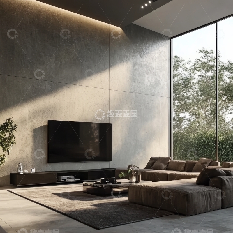 高清大图下载【趣麦麦图】现代简约客厅设计