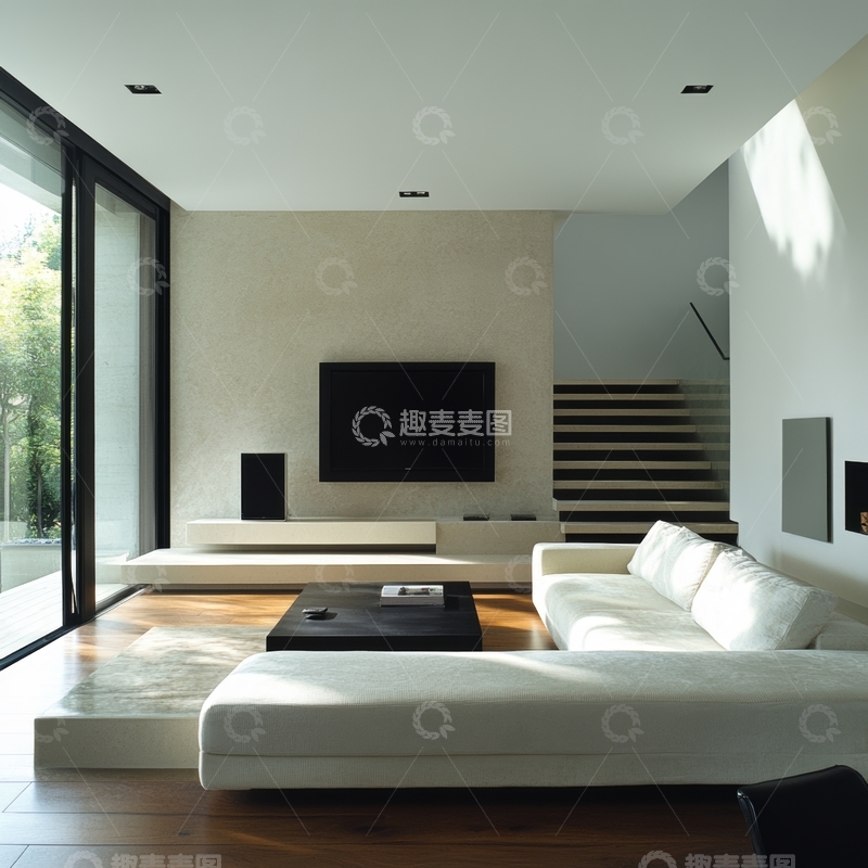 高清大图下载【趣麦麦图】现代简约客厅设计