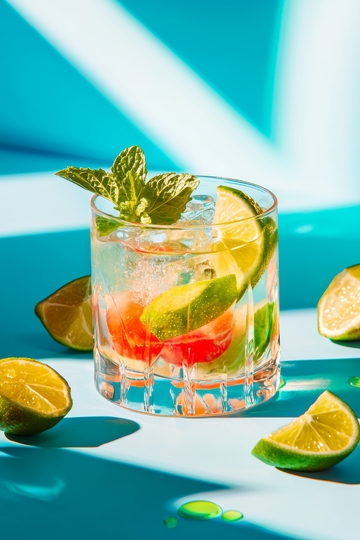 清新柠檬薄荷鸡尾酒