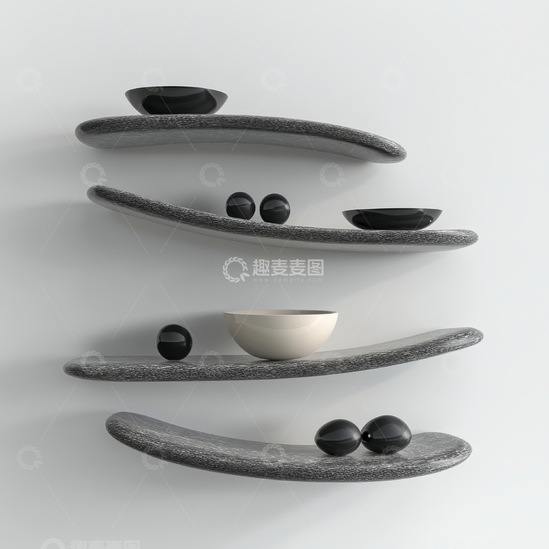 高清大图下载【趣麦麦图】现代简约风格的装饰摆件组合