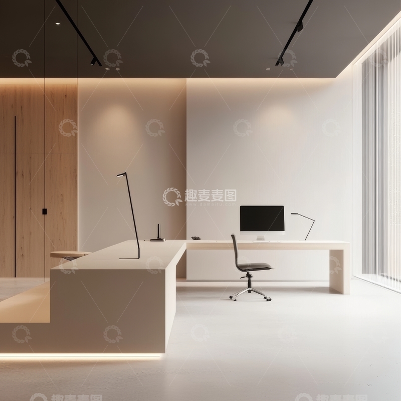 高清大图下载【趣麦麦图】现代简约办公室内部设计