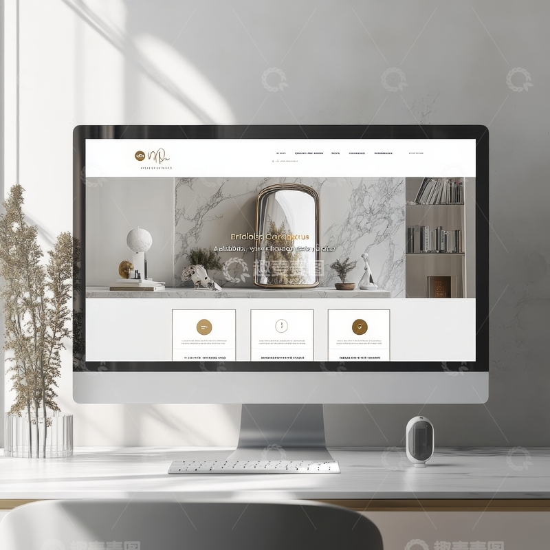 高清大图下载【趣麦麦图】简洁现代的室内设计网站界面