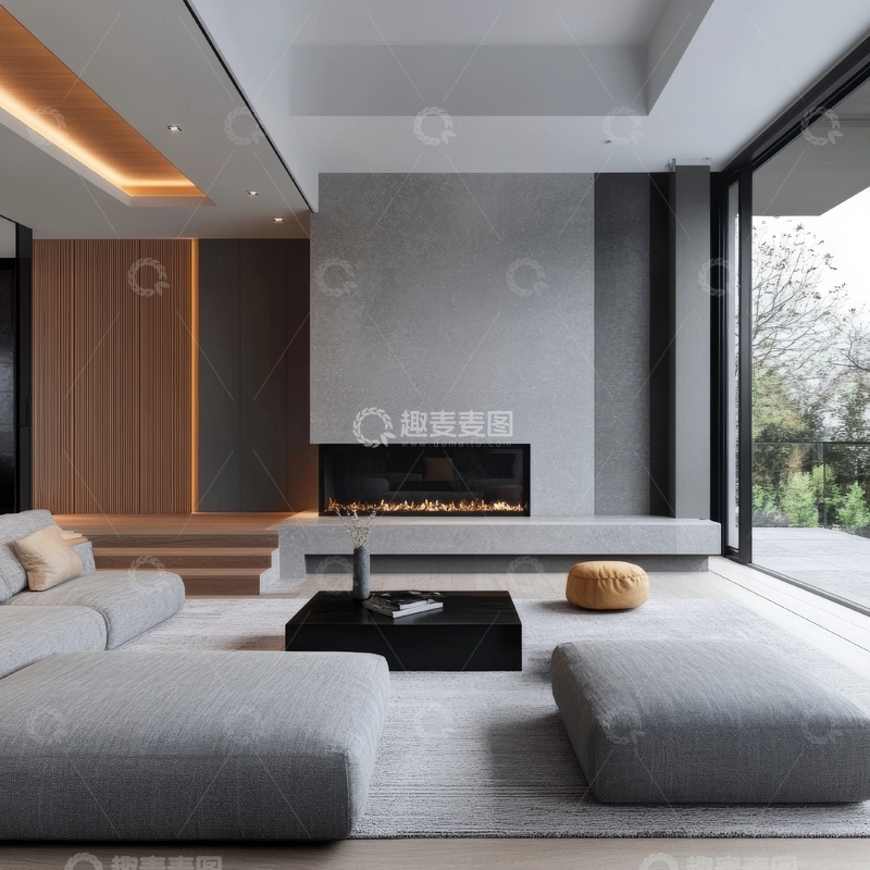高清大图下载【趣麦麦图】现代简约客厅设计