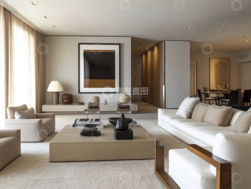 高清大图下载【趣麦麦图】现代简约客厅设计