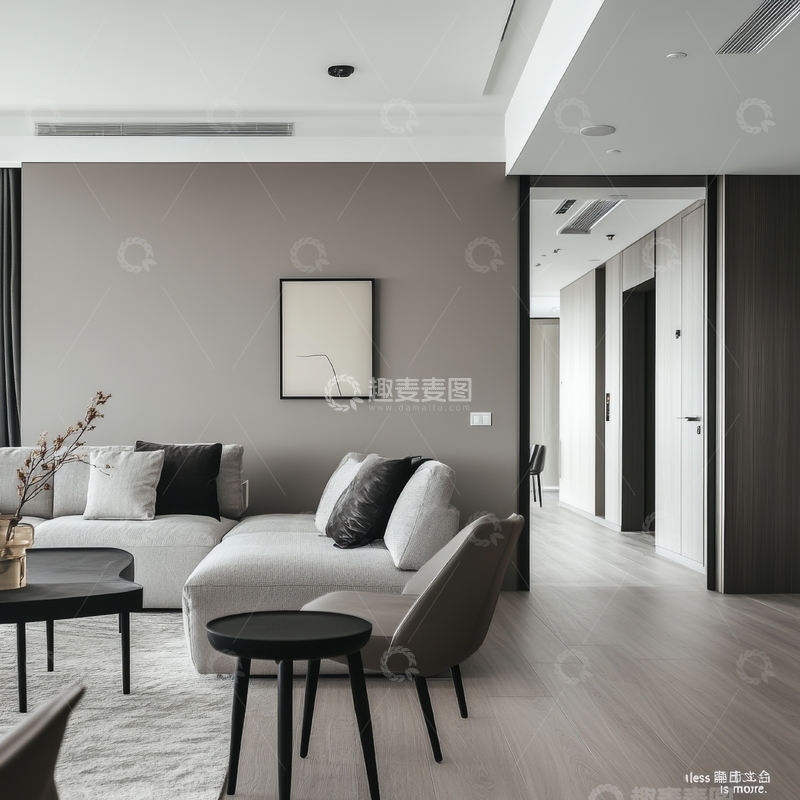 高清大图下载【趣麦麦图】现代简约客厅设计