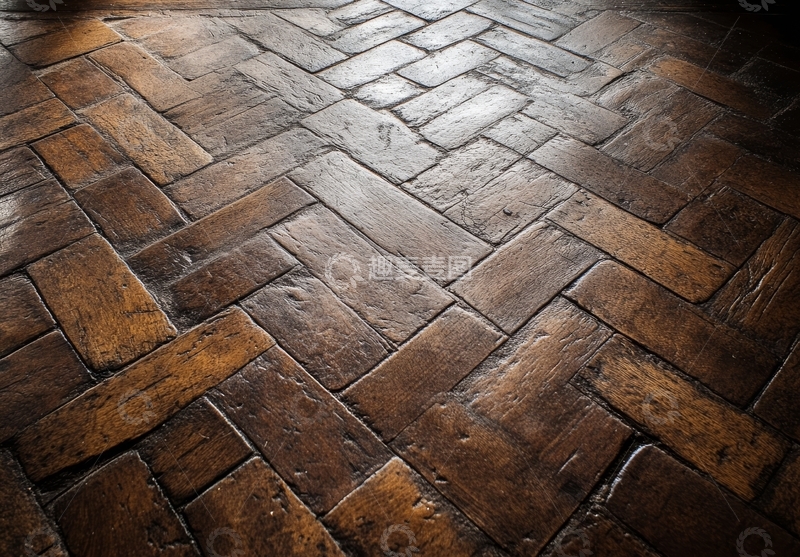 高清大图下载【趣麦麦图】木质地板的斜铺纹理