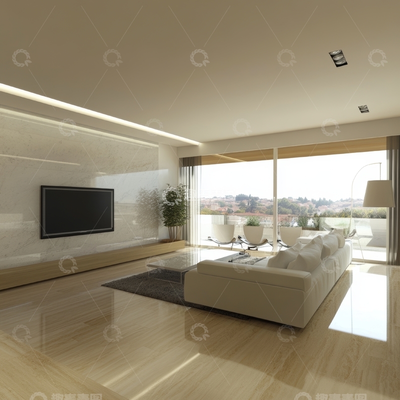 高清大图下载【趣麦麦图】现代简约客厅设计