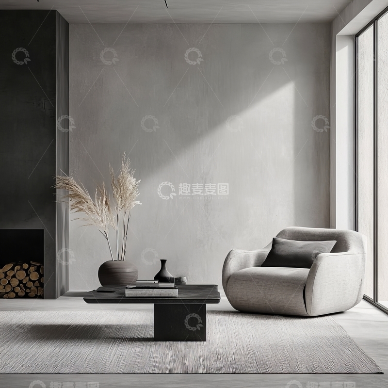 高清大图下载【趣麦麦图】现代简约客厅设计