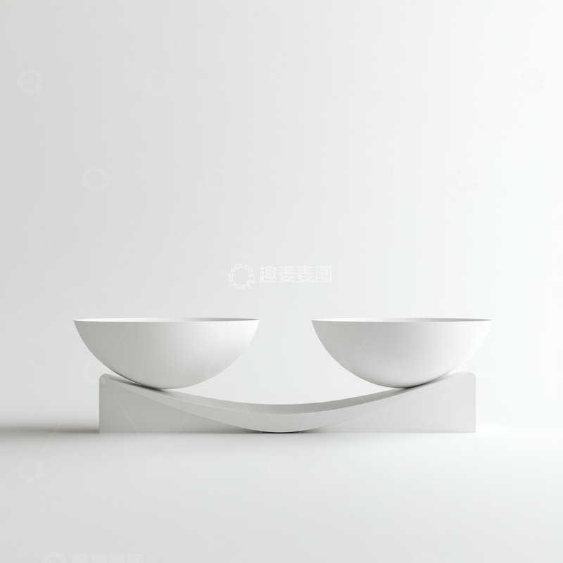 高清大图下载【趣麦麦图】简约双碗设计展示