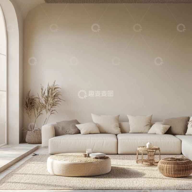 高清大图下载【趣麦麦图】简约现代客厅布置