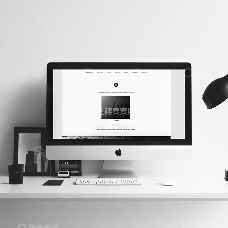 高清大图下载【趣麦麦图】简洁桌面与显示器
