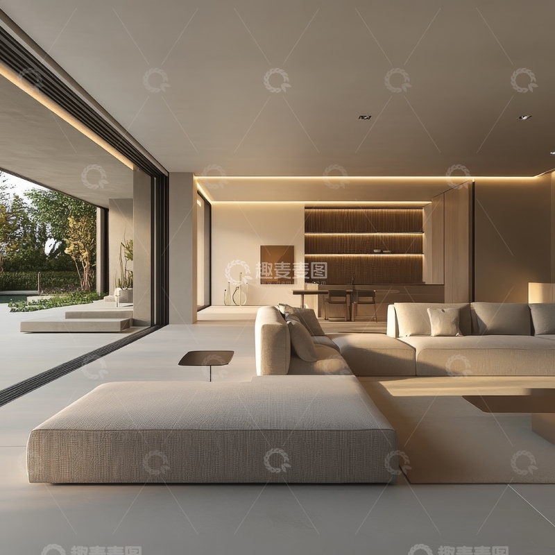 高清大图下载【趣麦麦图】现代简约客厅设计