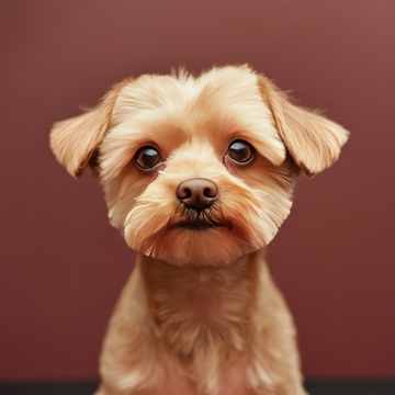 可爱的小狗直视镜头