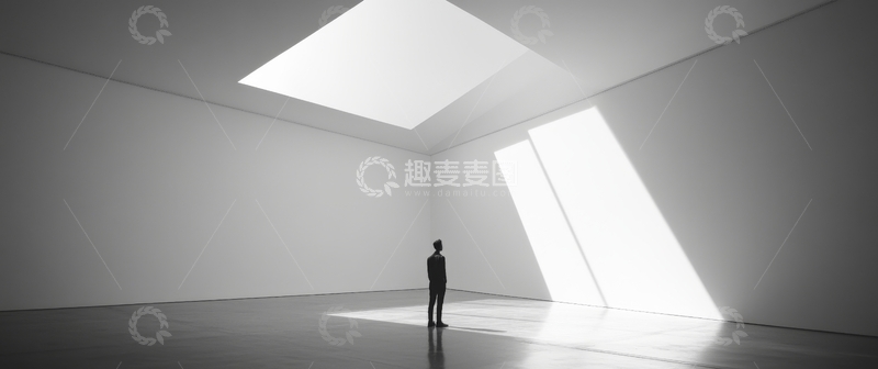 高清大图下载【趣麦麦图】光影交错的室内空间