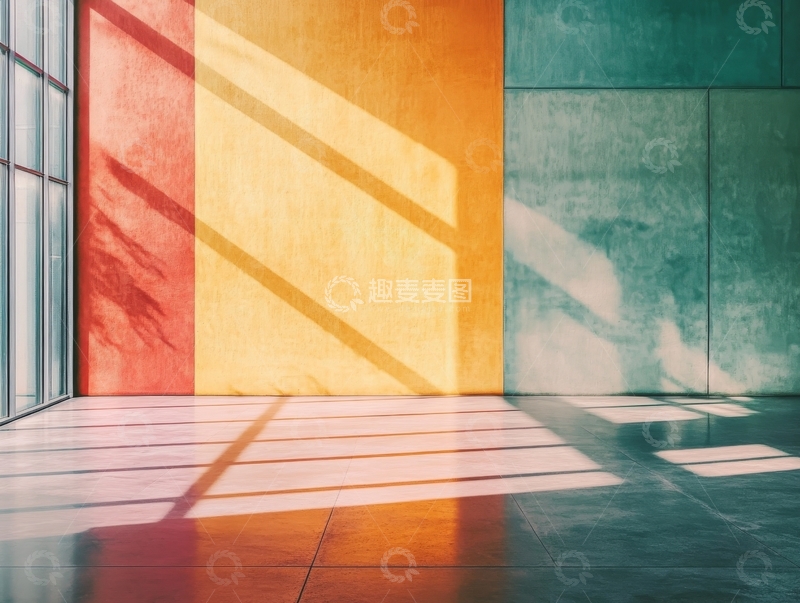 高清大图下载【趣麦麦图】光影交错的现代室内空间