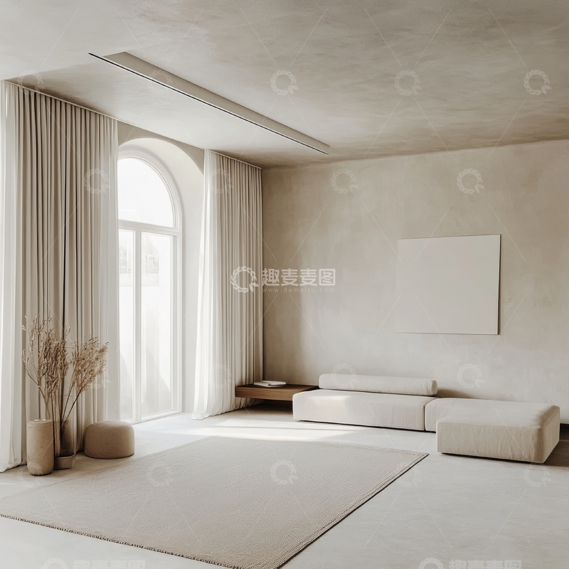 高清大图下载【趣麦麦图】简约现代客厅设计