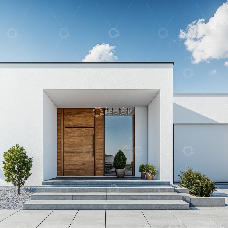 高清大图下载【趣麦麦图】现代简约住宅入口设计