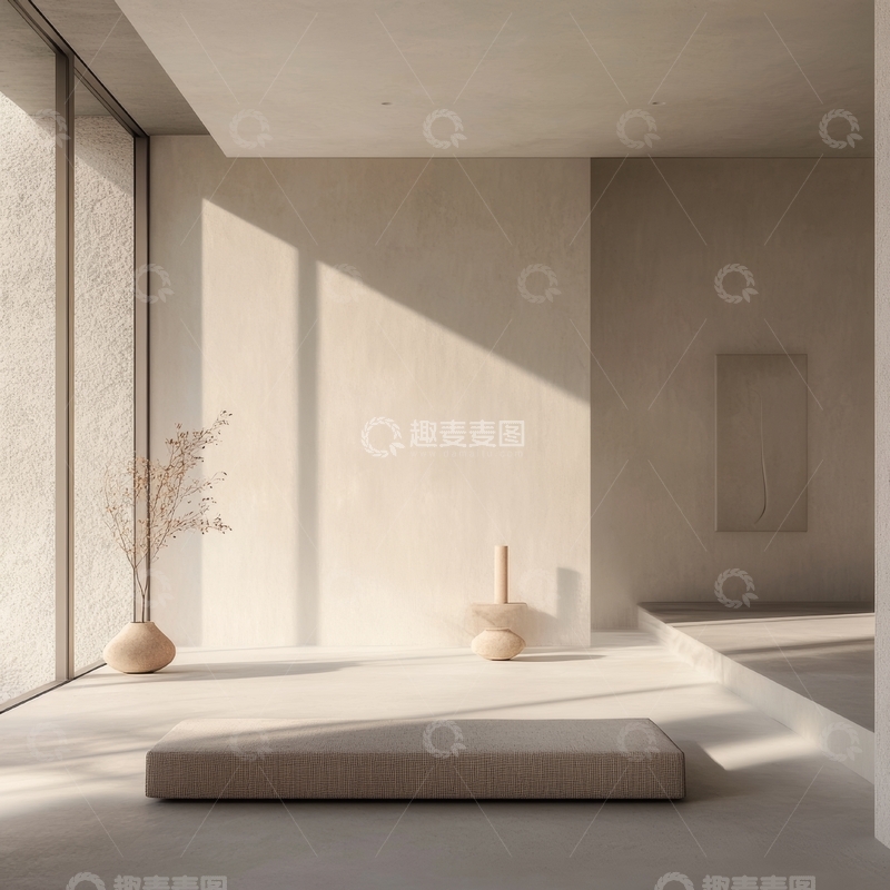 高清大图下载【趣麦麦图】简约室内设计，自然光与现代元素