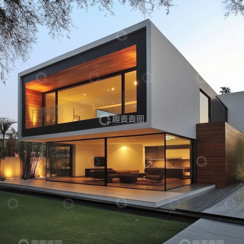 高清大图下载【趣麦麦图】现代简约风格的双层住宅