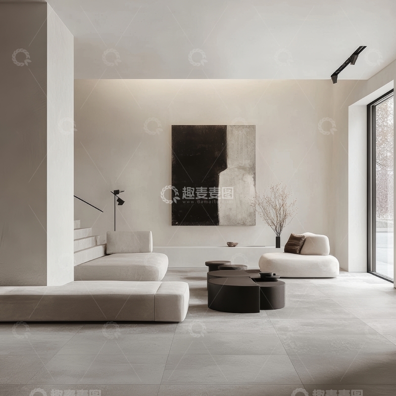 高清大图下载【趣麦麦图】现代简约客厅设计