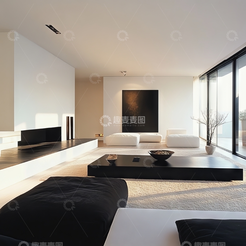 高清大图下载【趣麦麦图】现代简约客厅设计