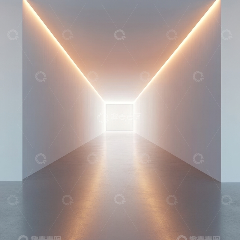 高清大图下载【趣麦麦图】光廊尽头的明亮空间