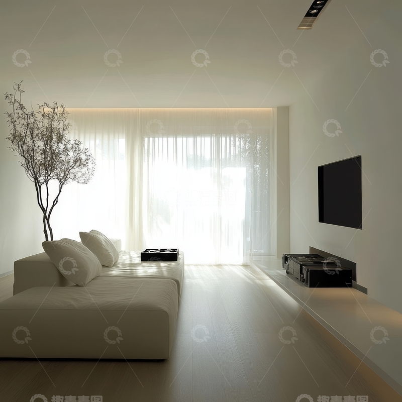 高清大图下载【趣麦麦图】现代简约客厅设计