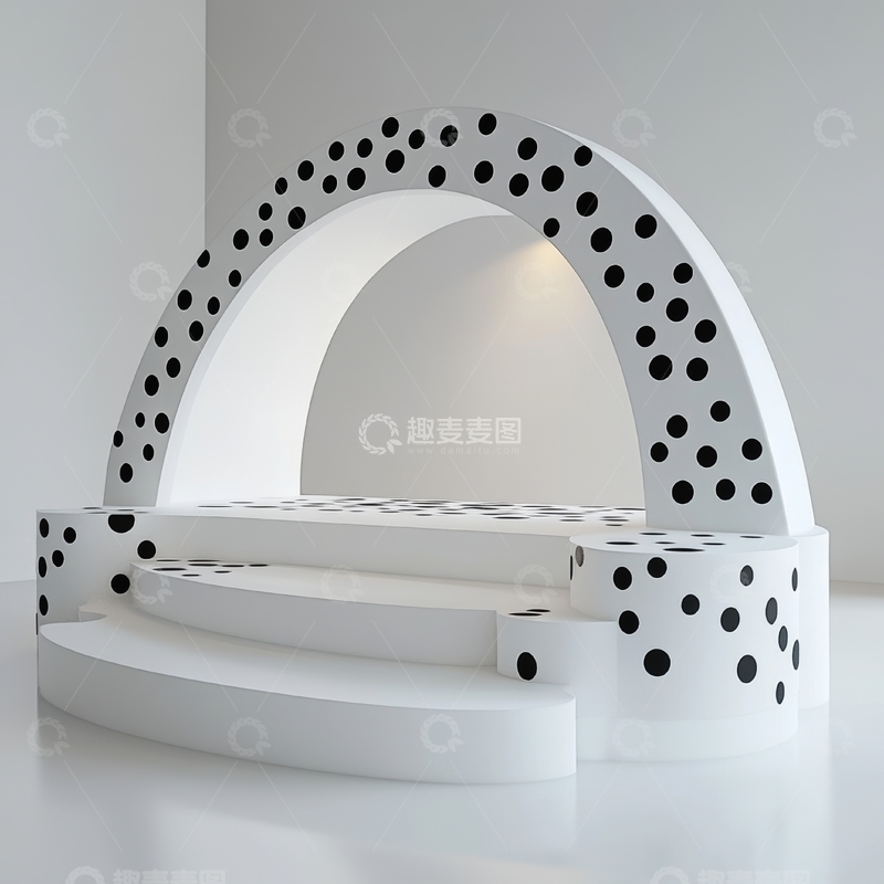 高清大图下载【趣麦麦图】现代简约风格的几何展示台