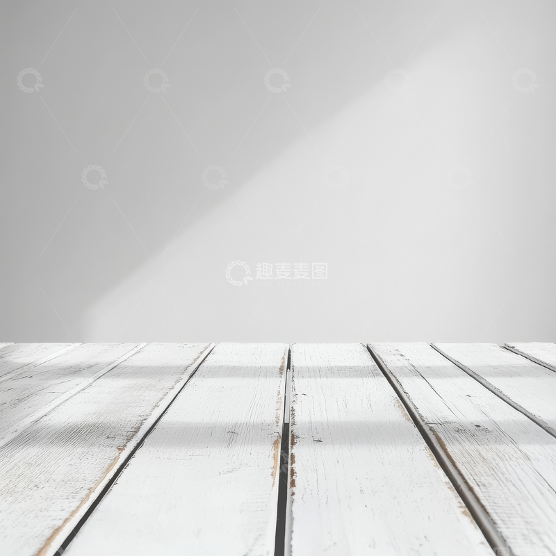高清大图下载【趣麦麦图】白色木板桌面与简洁背景